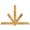 Ekena Millwork Kennewick Rough Sawn Timber Gable Bracket, Western Red Cedar, 84"W x 56"H x 4"D x 6"F, 16/12 Pitch GBW084X56X0406KEN00RWR - alternate 1